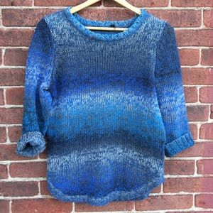 3/4 Sleeve Crew Neck Sweater